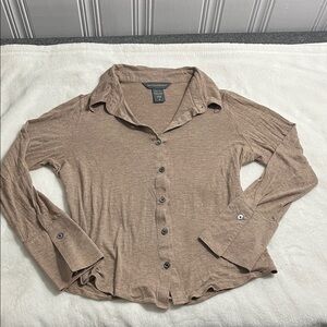Banana Republic Light Brown Button-Down Shirt